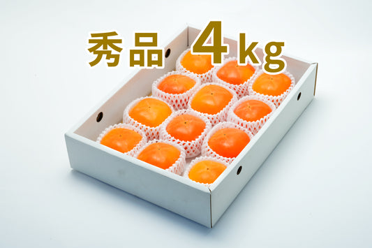 【刀根早生】<贈り物用に最適!>イチオシ商品!!(秀品)4.0kg化粧箱入り 11〜15玉