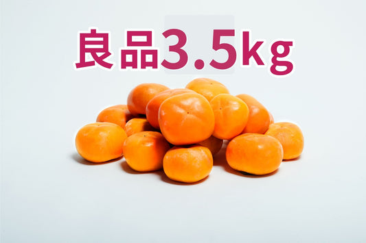 【富有柿】＜訳あり品を格安で！＞（良品）3.5kg段ボール箱入り 14～16玉 M～2Lサイズ