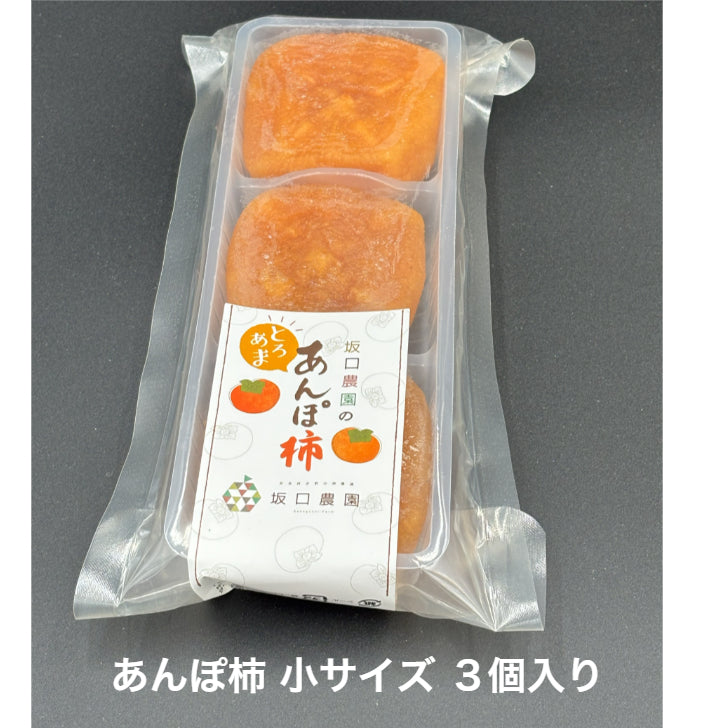 【とろあまあんぽ柿】化粧箱入り小サイズ　３パック（９個）or ６パック（１８個）入り