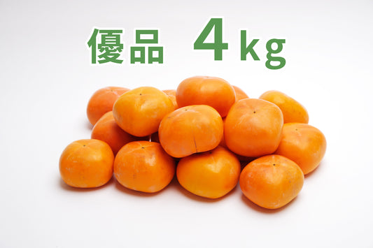 【刀根早生】<ご家庭用に最適!>(優品)4.0kg化粧箱入り 10~14玉