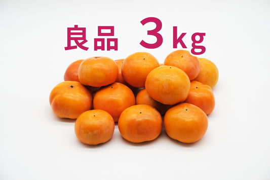 【富有柿】<訳あり品を格安で!>(良品)3.5kg段ボール箱入り 14~16玉 M~2Lサイズ