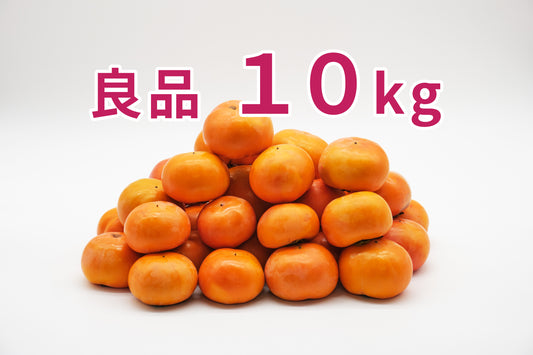 【富有柿】＜ご家庭用に最適！＞（良品）10kg段ボール箱入り 36〜40玉 M〜2Lサイズ